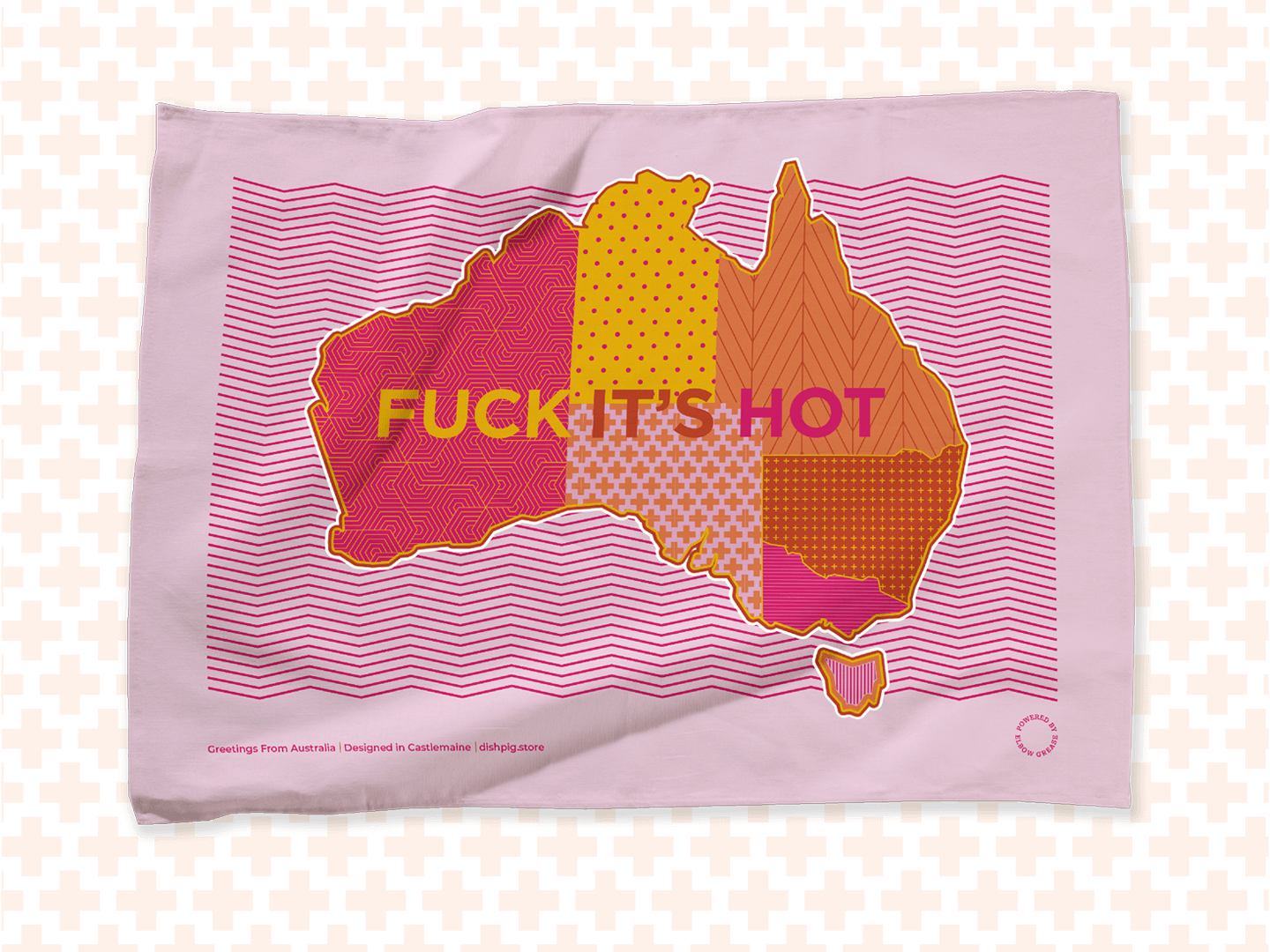 'Greetings From Australia' Pink - Dish Pig