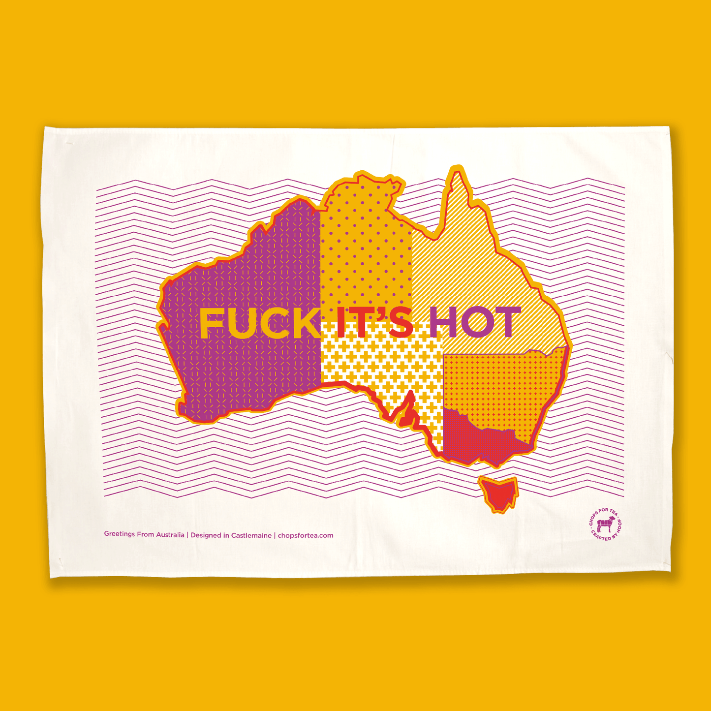 'Greetings From Australia' Gold (back in stock end of March) - Dish Pig