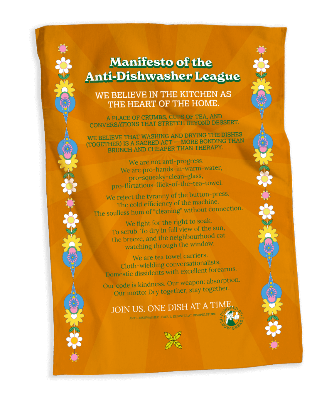 Anti-Dishwasher League (Orange) - Dish Pig