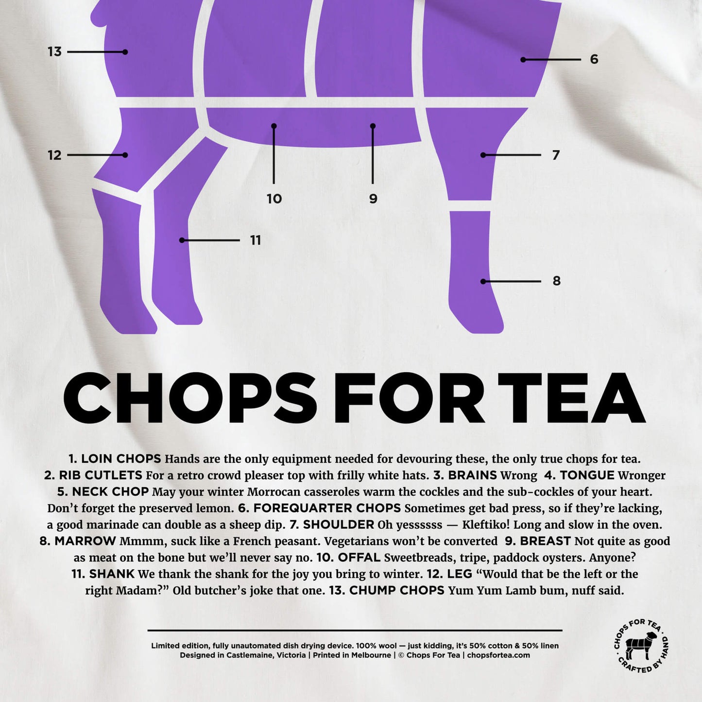 Chops For Tea — Lavender - Dish Pig