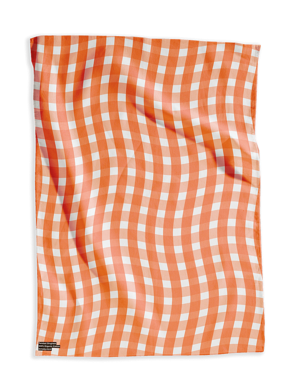 Twisted Gingham — Orange